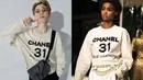 Pria asal Busan ini mengenakan sweater warna gading dari brand ternama Chanel. Dipadukan dengan slingbag hitam, dan kaca mata sebagai pelengkap penampilannya. Dok. Facebook @diminienetwork