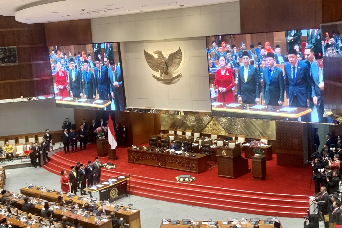 Ketua DPP PDIP Puan Maharani menjadi Ketua DPR RI 2024-2029 (Liputan6.com/Delvira Hutabarat)
