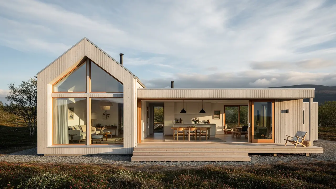 Desain Rumah Minimalis Skandinavia dengan Pencahayaan Alami/Gemini AI