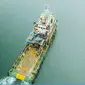 PT Pertamina Hulu Mahakam melayarkan bagian dek (Sail Away Topside) WPN4 dan WPS3 Proyek JSN (Jumelai, North Sisi, North Nubi) pada 4 November 2021 di Kabupaten Bintan.