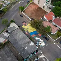 Foto: Brasil Bersolek Jelang Piala Dunia 2026, Mural Neymar hingga Para Legenda Terpajang di Jalanan