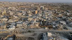 Foto udara ini menunjukkan bangunan-bangunan yang hancur di kawasan Al-Remal, Kota Gaza, pada 23 Oktober 2025. (Foto oleh AFP)