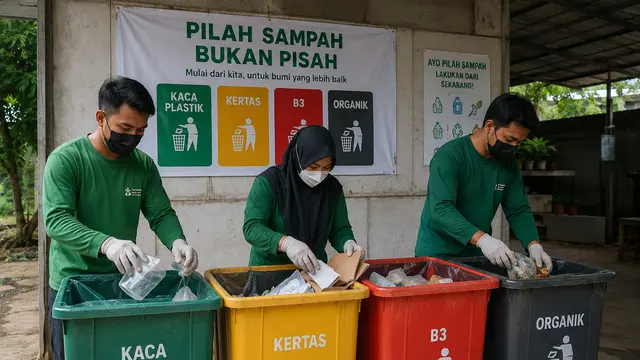 Proses pengelolaan sampah berdasarkan jenis sampahnya