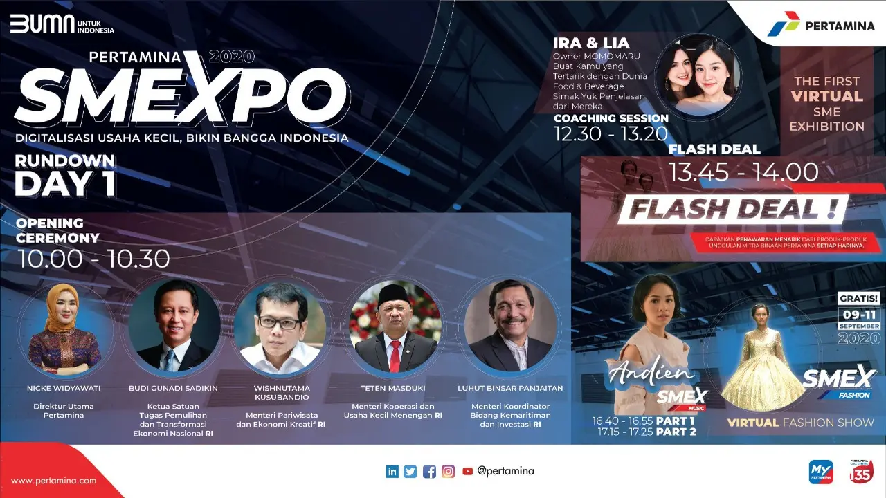 Gaet 3.000 Pendaftar dan Dipuji Pejabat Negara, Seseru Apa Pertamina SMEXPO 2020?