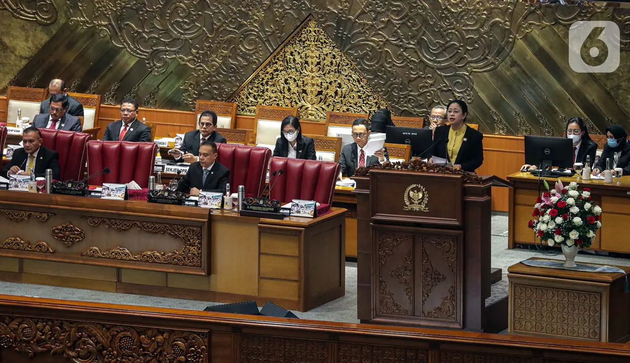 Tercatat sebanyak 76 anggota hadir secara fisik dan 280 anggota hadir secara virtual, sementara 35 anggota izin. (Liputan6.com/Faizal Fanani)