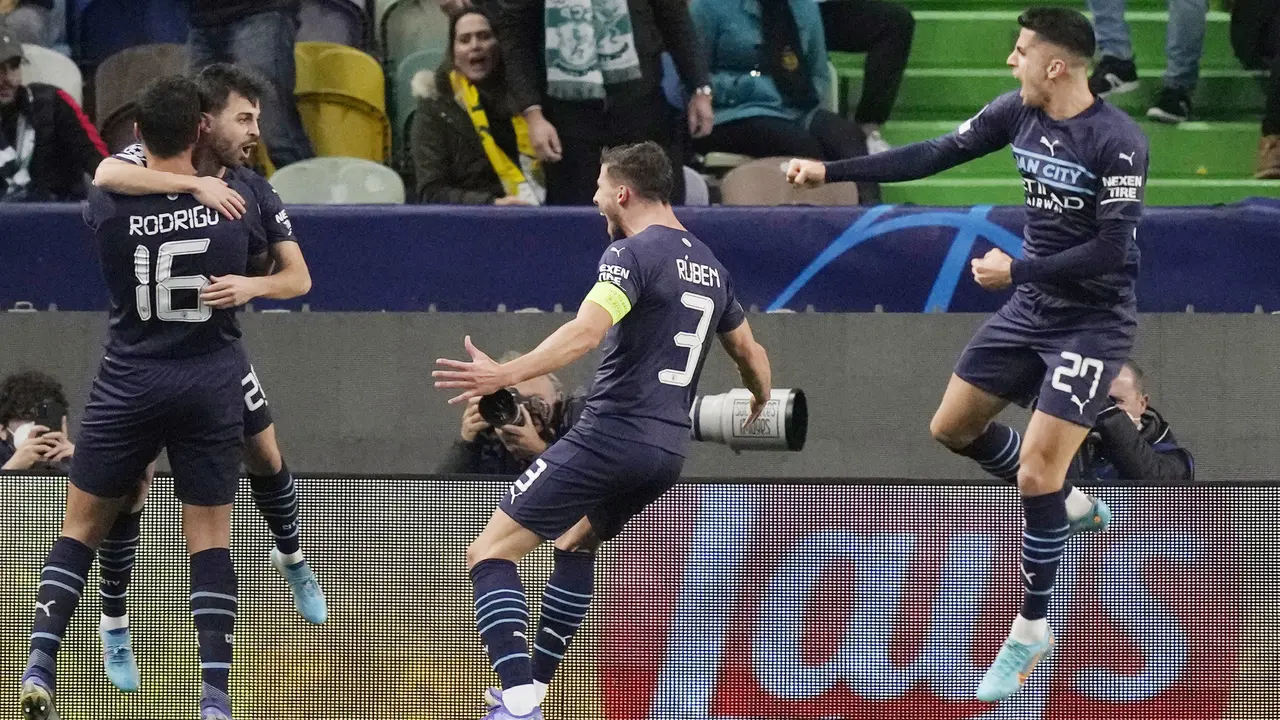 Foto: Beda Kelas, Manchester City Gilas Sporting Lisbon 5 Gol Tanpa Balas di Liga Champions