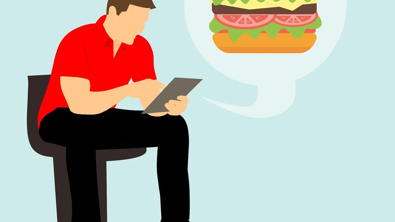 Ilustrasi Membeli Makanan Online