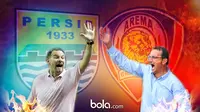 Dejan Antonic dan Milomir Seslija, Persib vs Arema (bola.com/Rudi Riana)