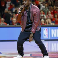 Kanye West. Suami Kim Kardashian ini memiliki dua anak menggemaskan, North West dan Saint West. Ibu mertuanya, Kris Jenner menyebut Kanye West sebagai ‘ayah terbaik di dunia’. (Bintang/EPA)