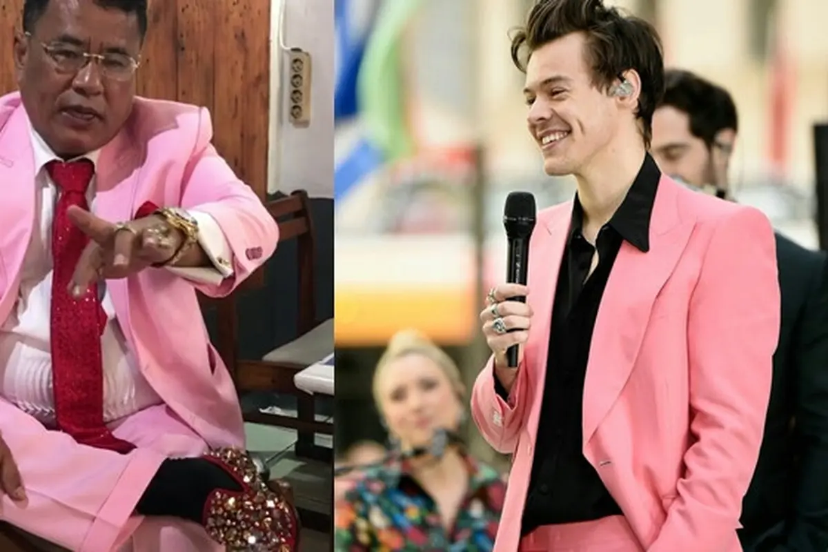 7 Potret Gaya Hotman Paris yang Mirip Harry Styles