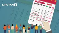 Infografis WFA 5 Hari PNS dan Karyawan Swasta Saat Lebaran 2026