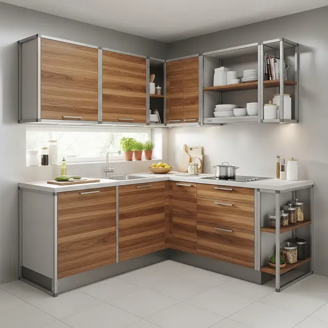 Desain Dapur Kecil Baja Ringan