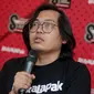 Founder dan CEO  Bukalapak Achmad Zaky memberikan keterangan kepada awak media saat merayakan HUT ke-8 Bukalapak di Jakarta, Rabu (10/1). (Liputan6.com/Faizal Fanani)