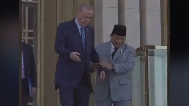 Gestur Presiden Turki Erdogan Waktu Prabowo Mau Pamitan Pulang Jadi Sorotan: Kayak Tak Mau Pisah