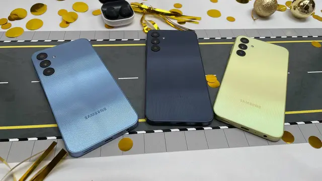 Penampakan Samsung Galaxy A25 5G (Liputan6.com/ Agustin Setyo Wardani)
