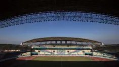 Suasana dari Stadion Wibawa Mukti di Cikarang, Jawa Barat, Senin (10/9/2018). Stadion dengan kapasitas 28.778 ini mulai digunakan sejak tahun 2014 lalu. (Bola.com/Vitalis Trisna)