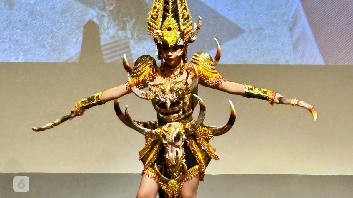 Tangis Haru Salma Anggita Boyong Kostum Nasional Terinspirasi Budaya Tana Toraja ke Miss Cosmo 2025, Tembus Top 17