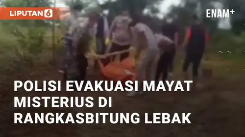 VIDEO: Viral Polisi Evakuasi Mayat Misterius di Rangkasbitung Lebak