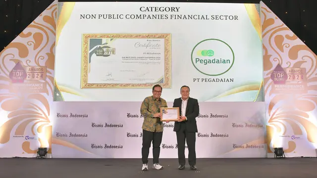 Kinerja Semakin Berkilau, Pegadaian Raih 2 Penghargaan Bisnis Indonesia TOP BUMN Awards 2024