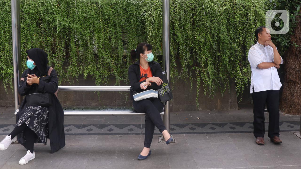 Penerapan Social Distancing di Jakarta