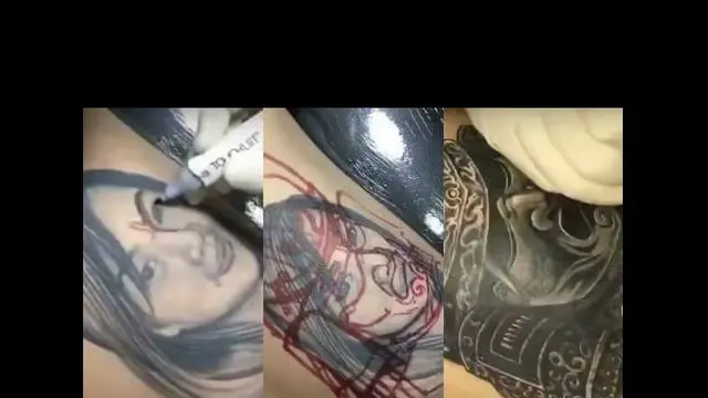 [Bintang] Ini yang Terjadi kalau Sudah Terlanjur Tato Wajah Mantan Pacar di Tubuh