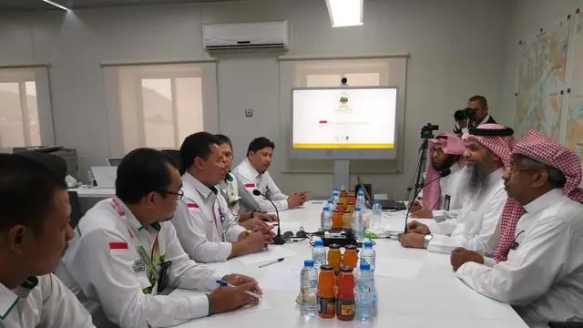 Bidang Masyair Kementerian Haji dan Umrah Saudi mengundang Panitia Penyelenggara Ibadah Haji (PPIH) Arab Saudi untuk membahas rencana peningkatan kualitas manasik dan layanan di Armuzna. Dok Kemenag