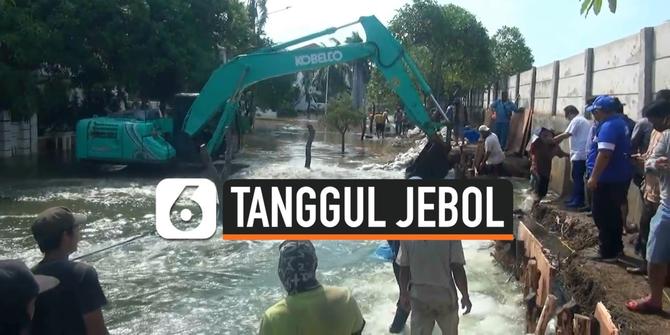 VIDEO: Tanggul Jebol 10 Meter Perumahan Mewah Terendam Banjir Rob