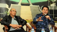 Diskusi " Mungkinkah Hak Angket Lengserkan Menteri Yasonna Laoly ? di Pressroom DPR, Nusantara III, Senayan, Jakarta, Kamis (2/4/2015). (Liputan6.com/Helmi Afandi) 