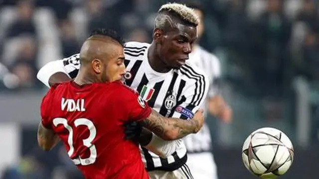 Arturo Vidal dan Paul Pogba (Liputan6)