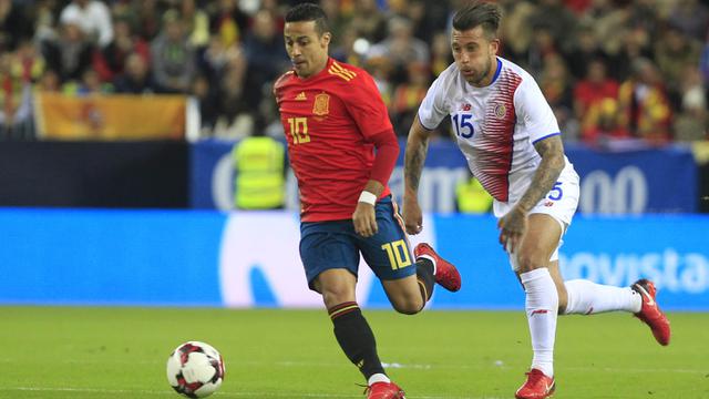 FOTO: Spanyol Pesta Gol ke Gawang Kosta Rika