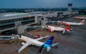 Begini Dampak Erupsi Anak Krakatau di Bandara Ahmad Yani