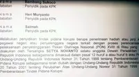 Sprindik Setya Novanto jadi tersangka yang beredar. (Istimewa)