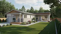 7 Desain Rumah Tumbuh 1 Lantai yang Bisa Ditambah Kamar di Belakang