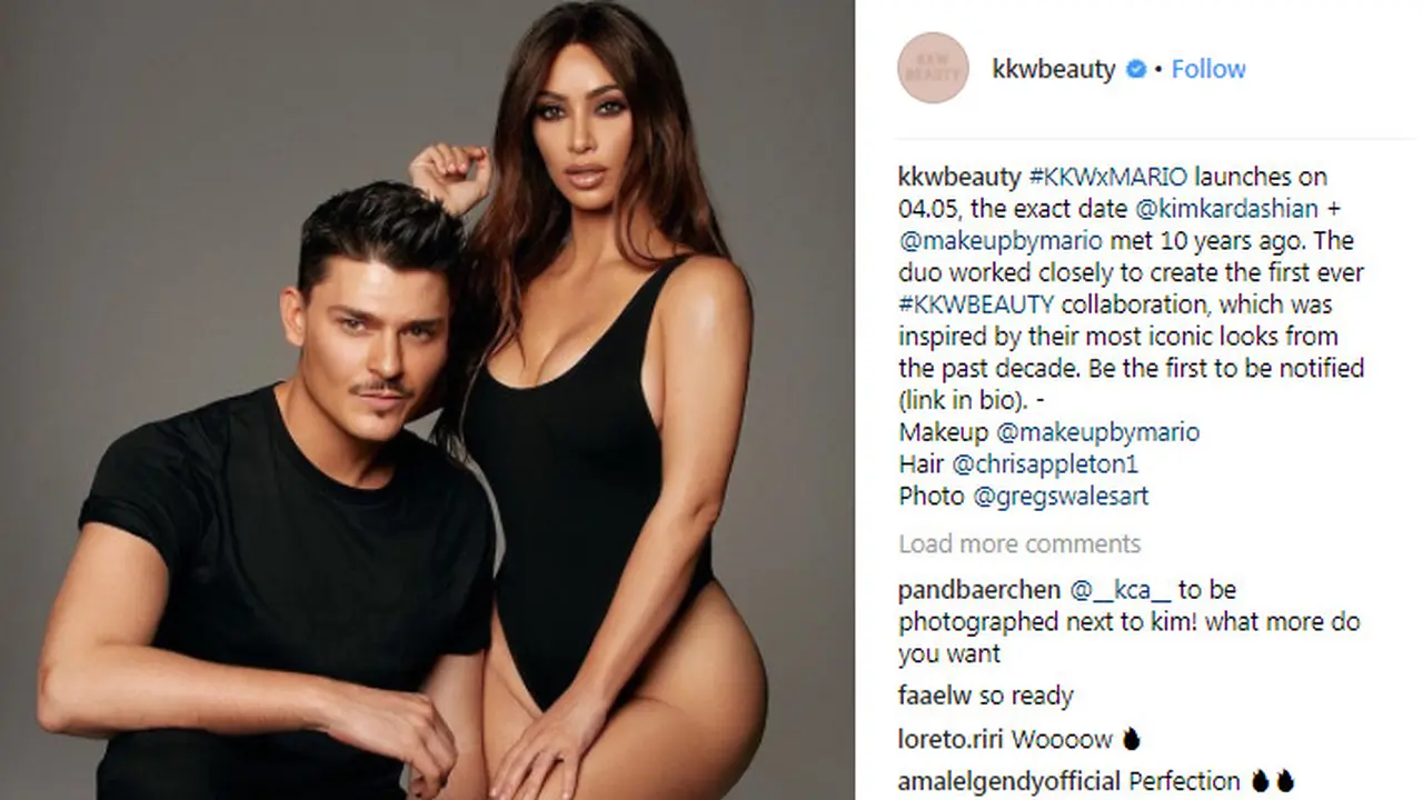 Kolaborasi Makeup Kim Kardashian dengan Makeup Artist Ternama