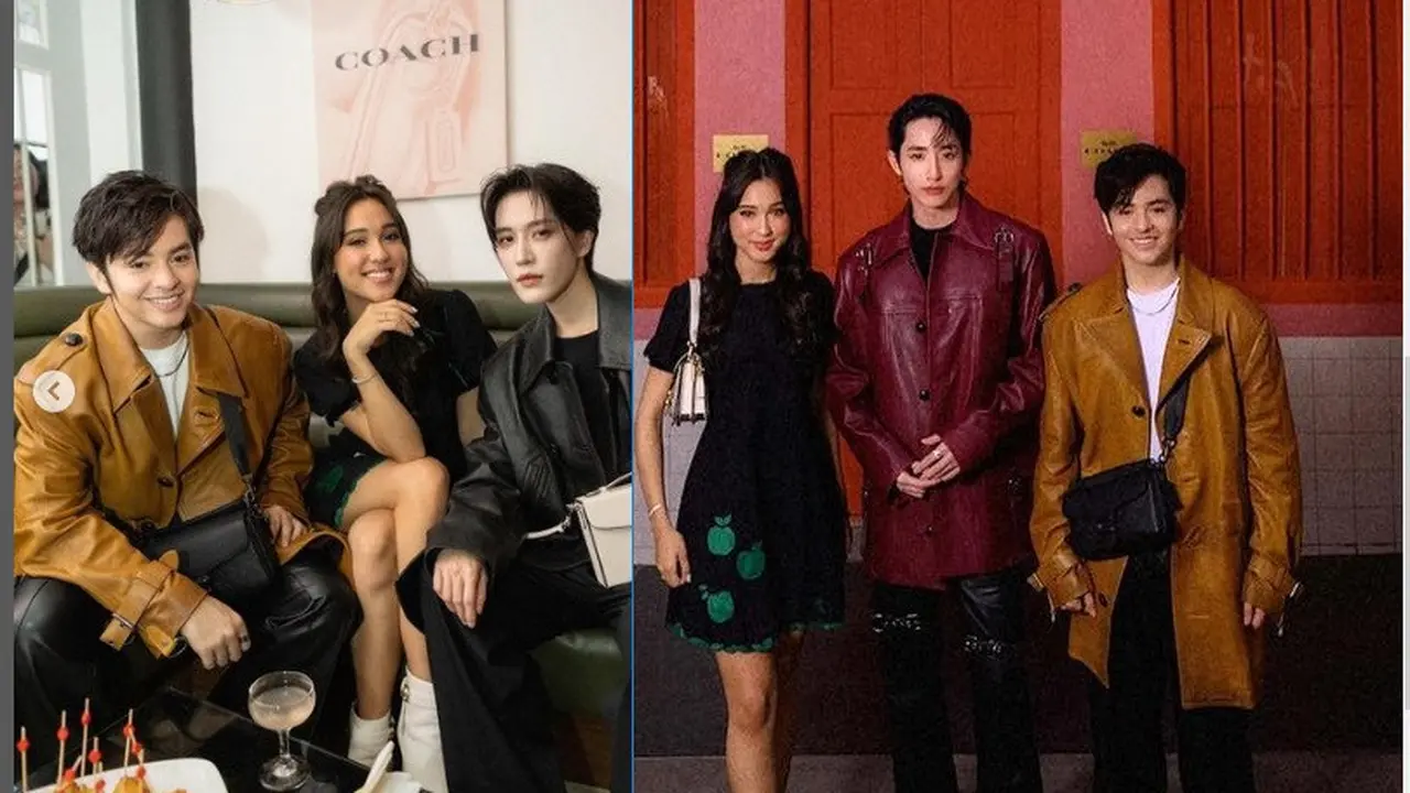Angga Yunanda dan Yasmin Napper eksis bareng Lee Soo Hyuk di acara fashion di Singapura (Foto: instagram yasminnapper)