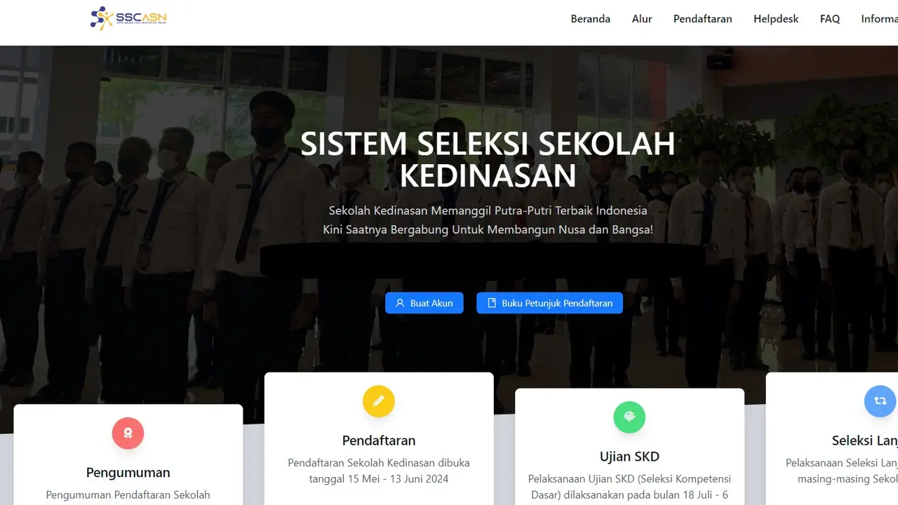 Pendaftaran Sekolah Kedinasan 2024
