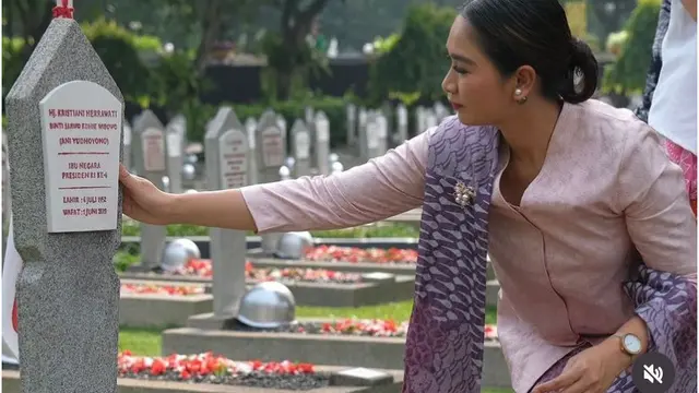 Tampilan Wakil Menteri Kabinet Merah Putih Dibalut Kebaya saat Upacara Hari Pahlawan.