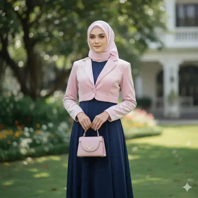 Blazer Crop Nude/Soft Pink