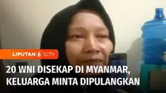 Keluarga 20 orang warga negara Indonesia yang diduga menjadi korban perdagangan orang di Myanmar, berharap pemerintah segera memulangkan mereka. Menko Polhukam Mahfud MD menyebut pemerintah mengalami kesulitan, karena mereka terjebak di daerah konfli...