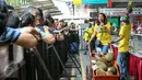 Ratusan pengunjung memadati acara Durian Fair 2016 di Blok M Square, Jakarta, Sabtu (27/2). Acara yang dibuka oleh Wakil Wali Kota Jakarta Selatan Irmansyah itu akan berlangsung hingga 6 Maret 2016. (Liputan6.com/Yoppy Renato)