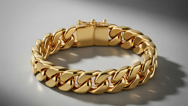 Gelang Emas Rantai Tebal Elegan