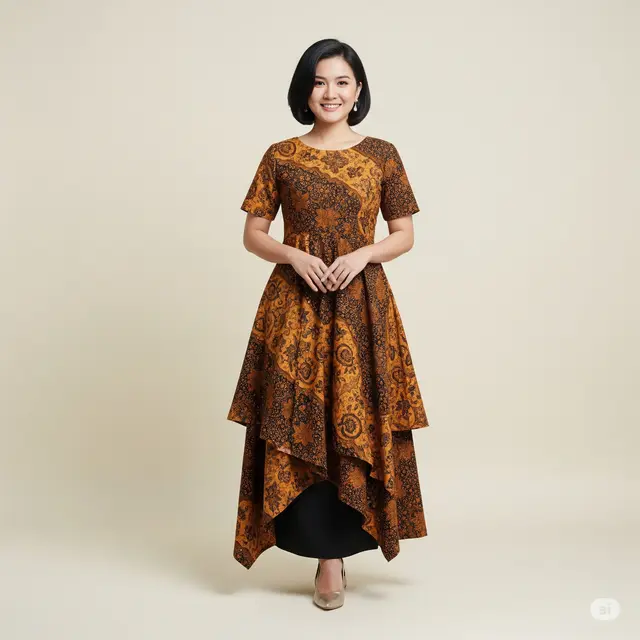 9 Model Gaun Batik Pesta Mewah untuk Acara Spesial: Cocok untuk Semua Usia