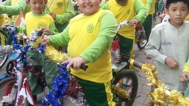 bocah di pembukaan Asian Games jadi viral (foto: instagram/@fairel_sbi)