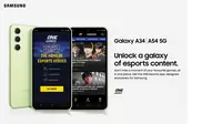 Aplikasi One Esports meluncur eksklusif di perangkat Samsung Galaxy (Foto: Samsung Newsroom).