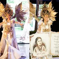Wakili Indonesia, Olivia Aten membawa sosok R.A Kartini dalam kostum nasional di ajang Miss Global 2022. Intip penampilan memukaunya berikut ini!