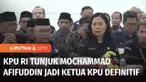Komisi Pemilihan Umum Republik Indonesia resmi menetapkan Mochammad Afifuddin sebagai Ketua KPU Definitif, pengganti Hasyim Asy'ari yang dipecat Dewan Kehormatan Penyelenggara Pemilu atas kasus asusila. Sementara persiapan menjelang pilkada serentak ...