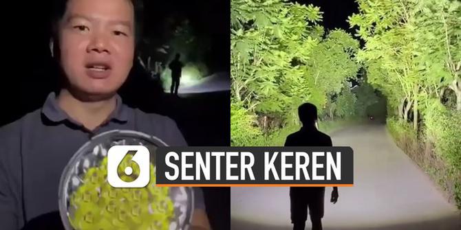 VIDEO: Menakjubkan, Lampu Senter Milik Pria Ini Berbeda dari yang Lain