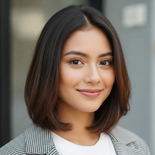 Model Rambut Pendek Bob Sebahu Minim Styling