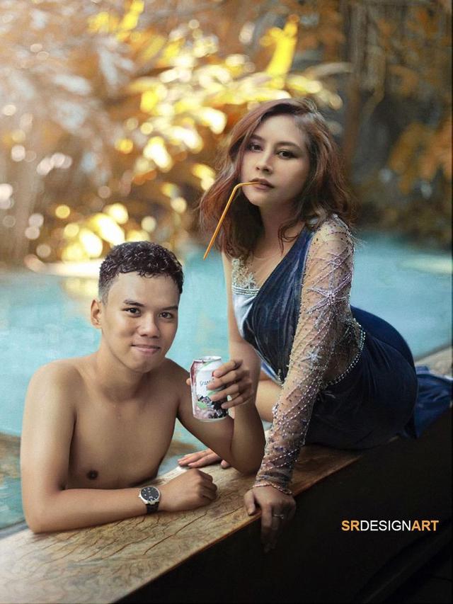 6 Editan Foto Pria Bersama Pesinetron Cewek, Kreatifnya Kocak
