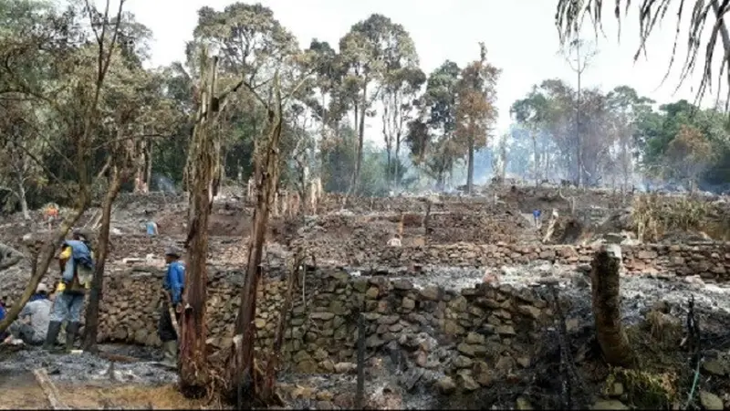 Perkampungan Suku Baduy Luar Terbakar